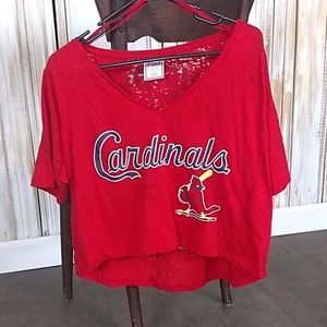 Victoria Secret PINK St.Louis Cardnails shirt